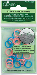 Clover Stitch Marker Rings