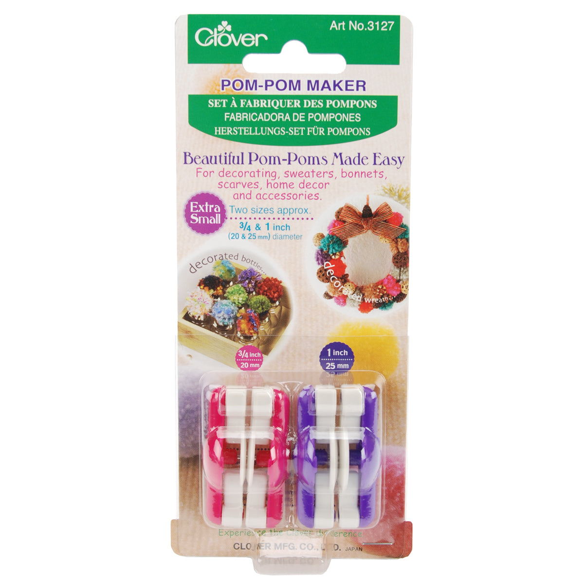Clover Pom-Pom Makers Extra Small
