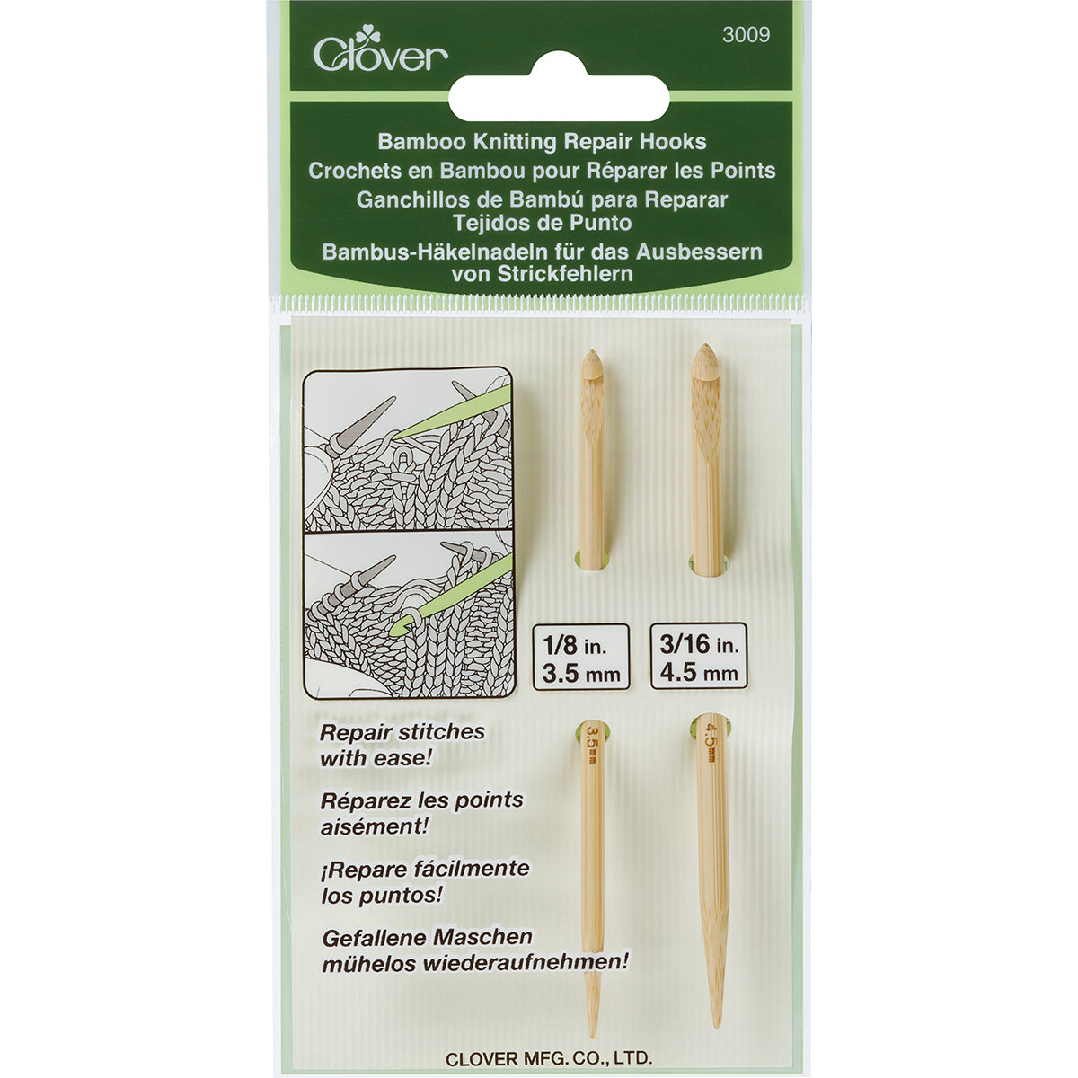Clover Knitting Repair Hooks