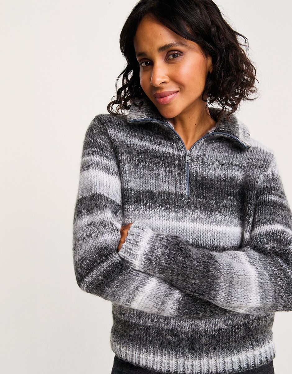 Quartz Zip Collar Sweater