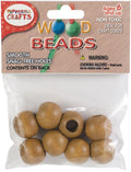 Wood Beads 20mm Round Maple