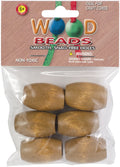 Wood Beads 32 x 22mm Oval Maple