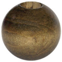Wood Beads 32mm Round Walnut