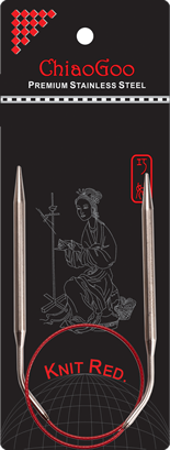 ChiaoGoo 16" Red Circular Needle