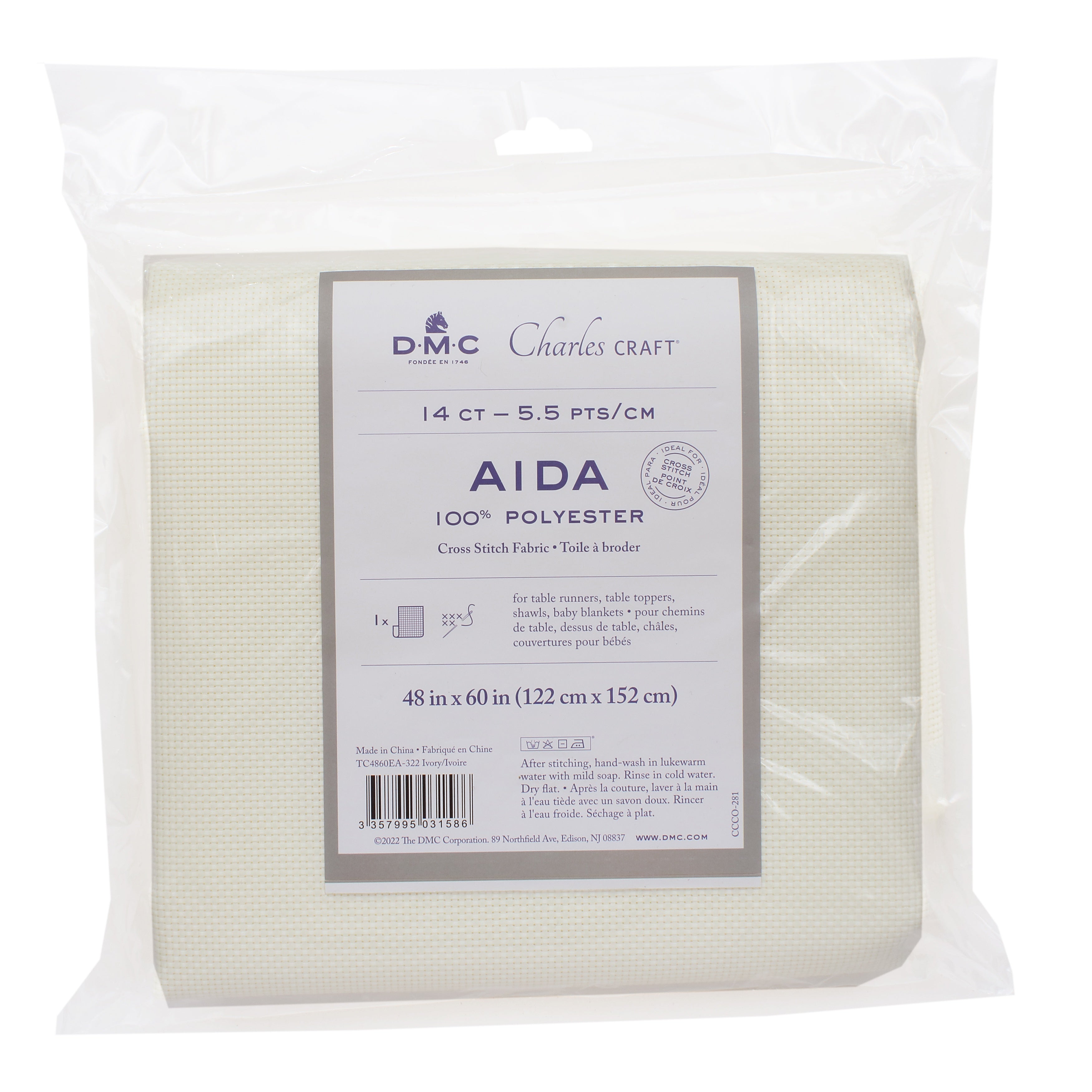 Aida 14 ct. 48" x 60"