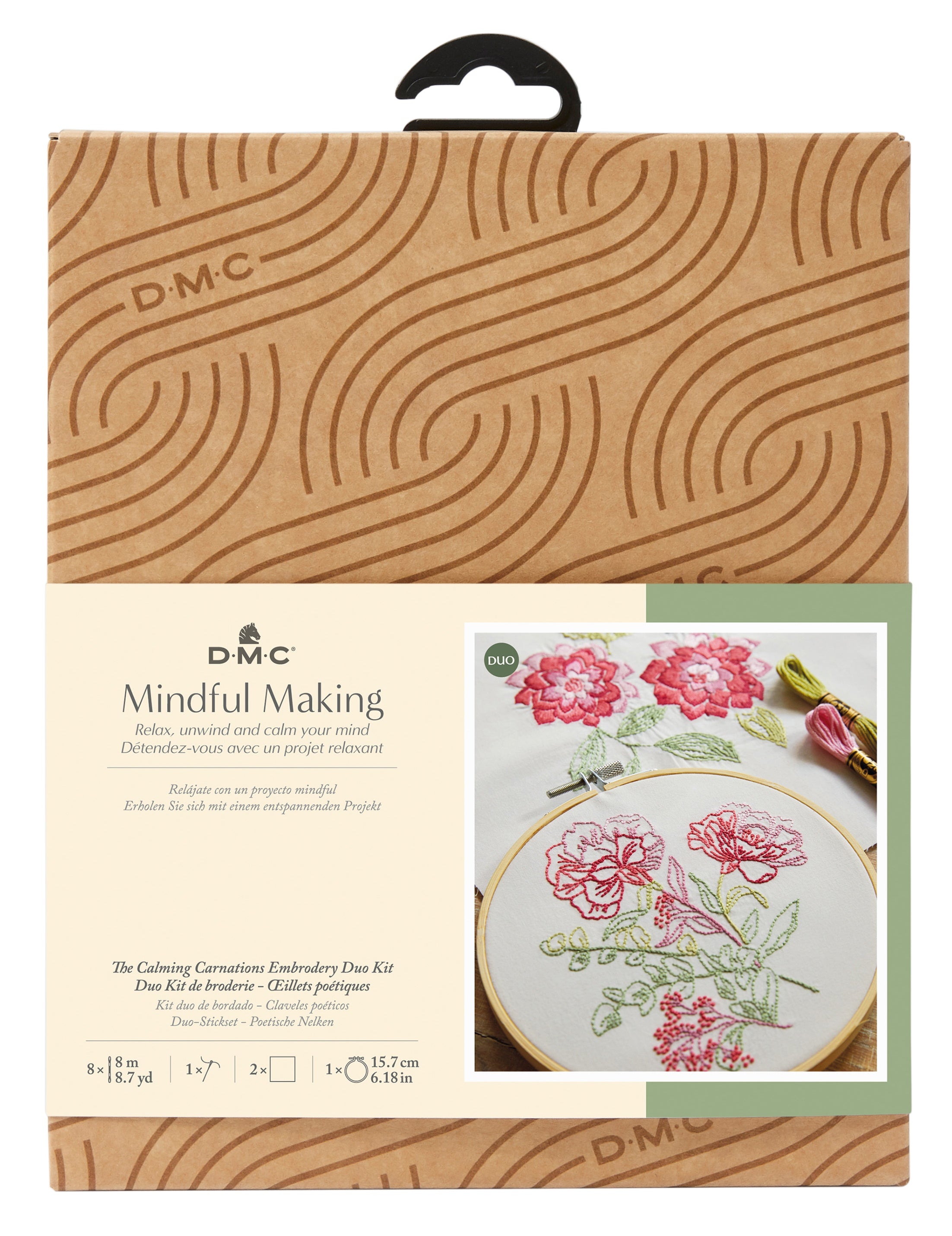 DMC Embroidery Kit Calming Carnations