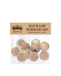 Wood Macrame Beads 30mm
