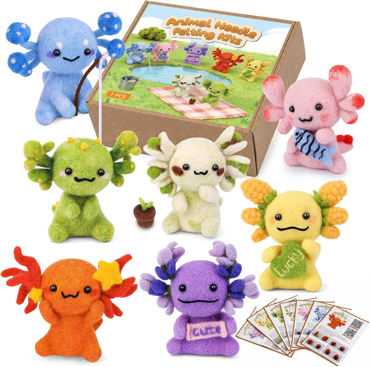 Axolotl Needle Felting KIt