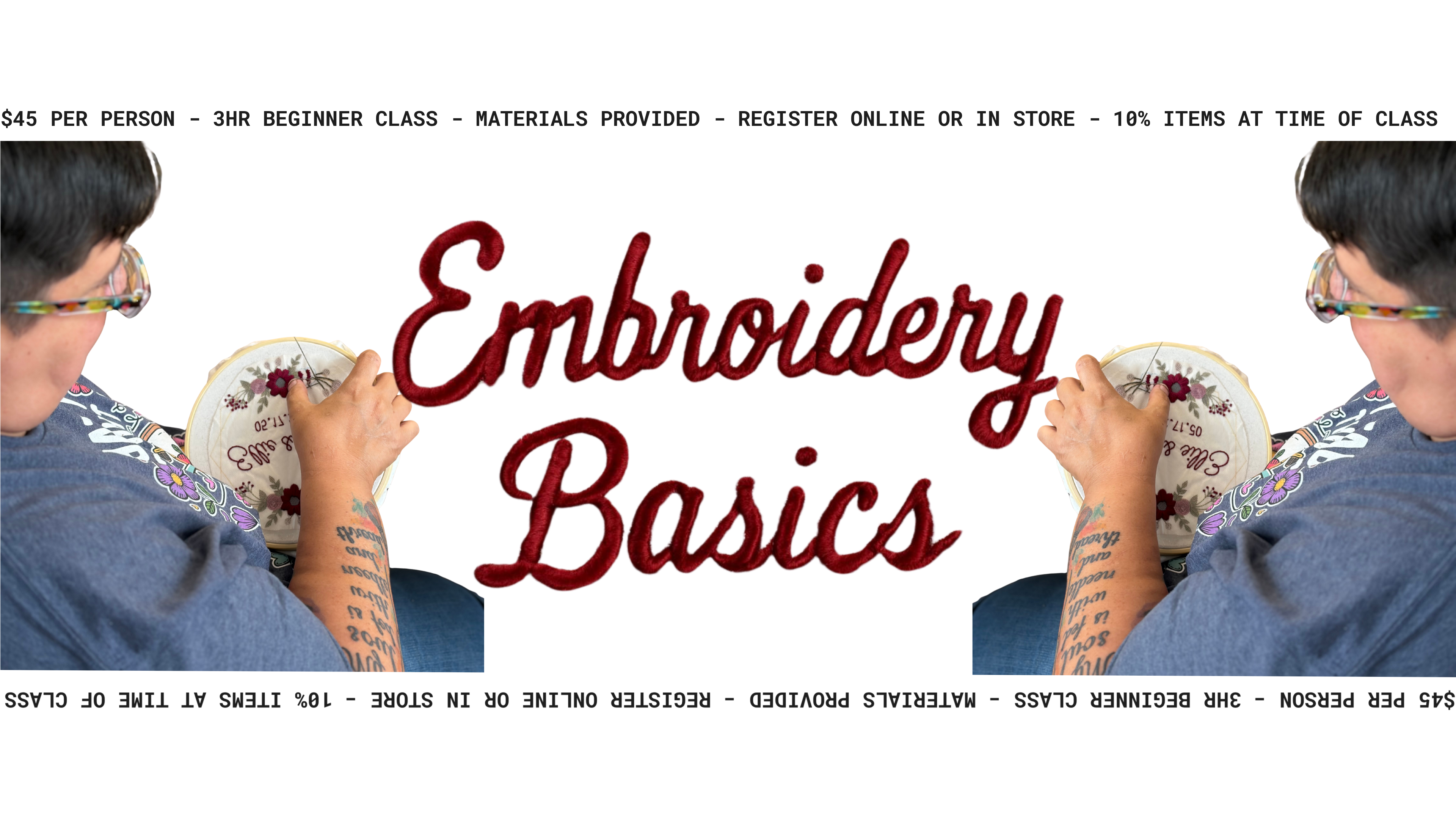 Embroidery Class 8-14
