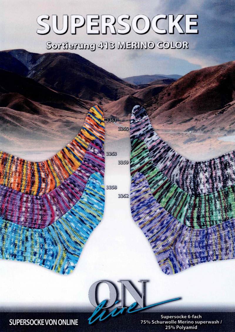 On-Line Supersocke 6-ply