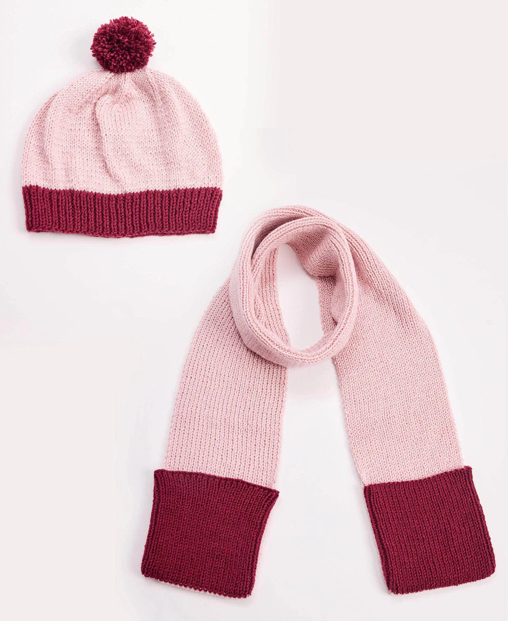 Simple Stitch Knit Scarf/Hat Kit
