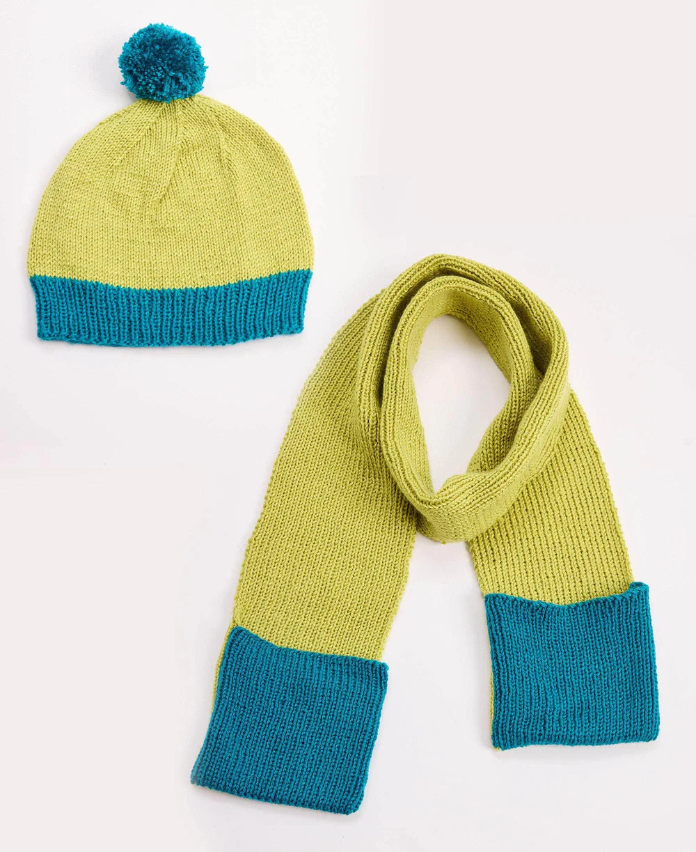 Simple Stitch Knit Scarf/Hat Kit