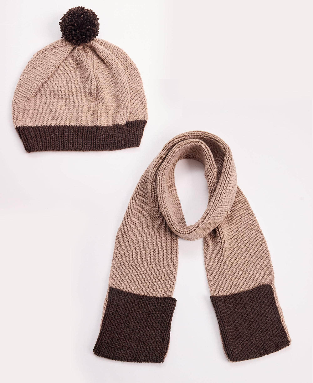 Simple Stitch Knit Scarf/Hat Kit
