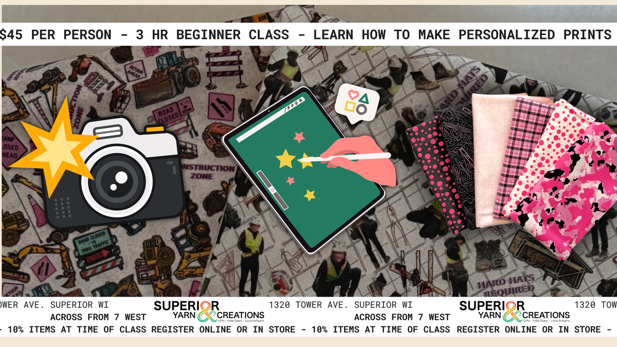Beginner Class - Pic to Print - Create your own repeating pattern from your own photos