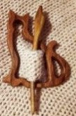 Wooden Shawl Pin