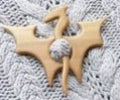 Wooden Shawl Pin