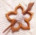 Wooden Shawl Pin