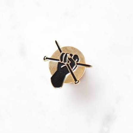 K2TOG Enamel Pin